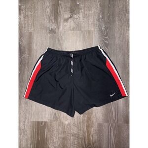 Nike Dri Fit Running Shorts Lined 4" Inseam Men's XL Black Red Retro 404618-029